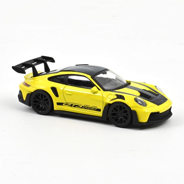 1:43 Porsche 911 GT3 RS 2022 Gelb & Schwarzer Aufkleber Jet-Car